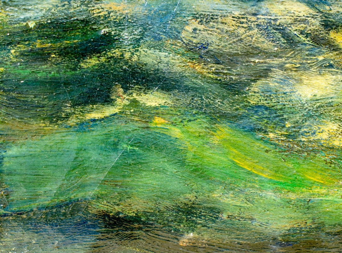 Antique 19C American oil painting - 7