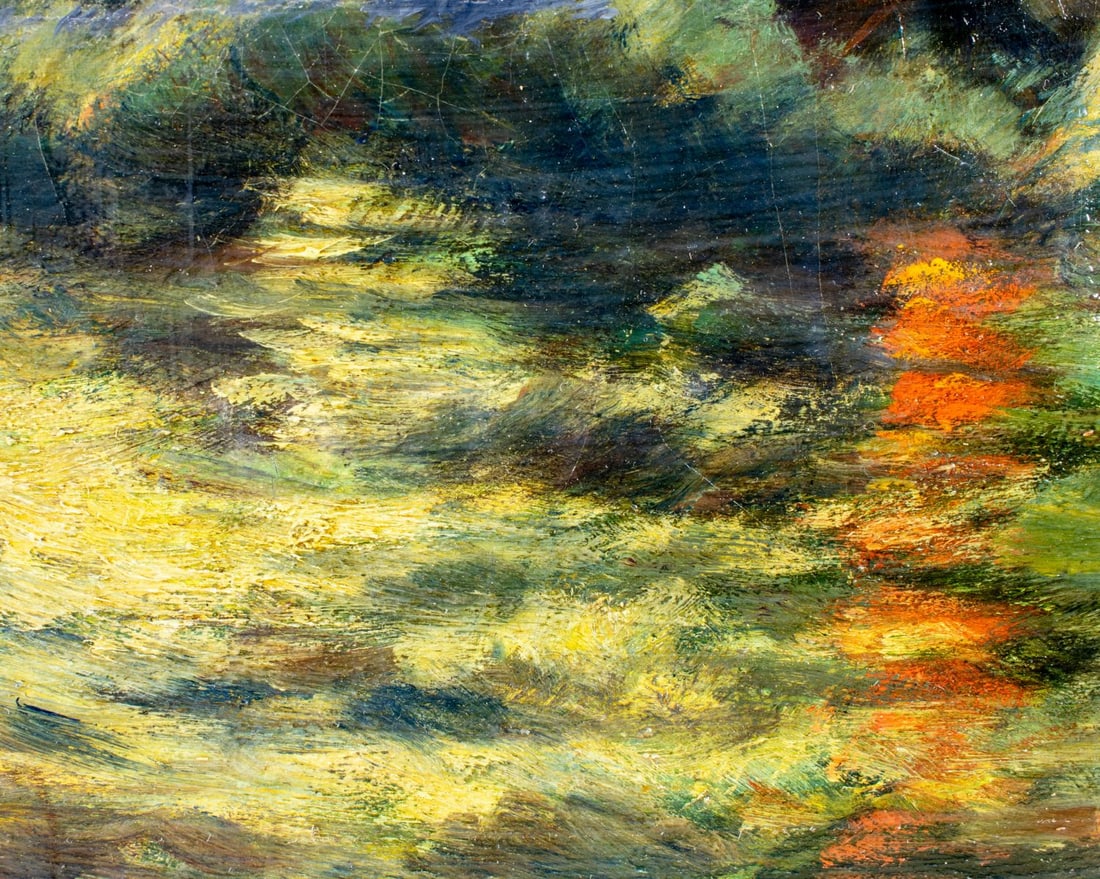 Antique 19C American oil painting - 8