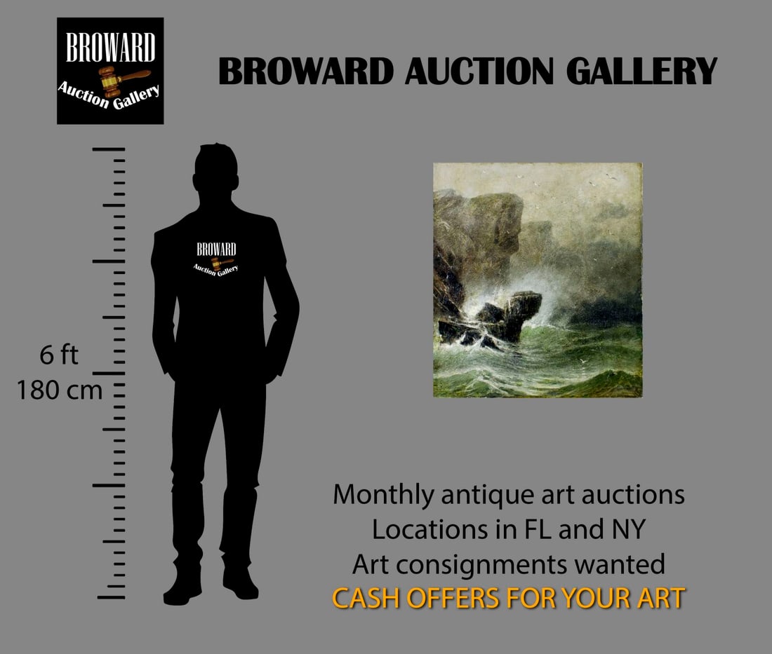 William Weisman (MA,PA,NH,1840-1922) oil painting antique - 2