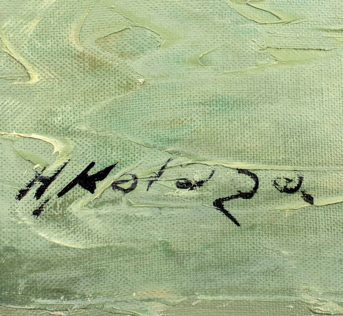 Helmut Kaluza (German,1912-1984) oil painting - 4