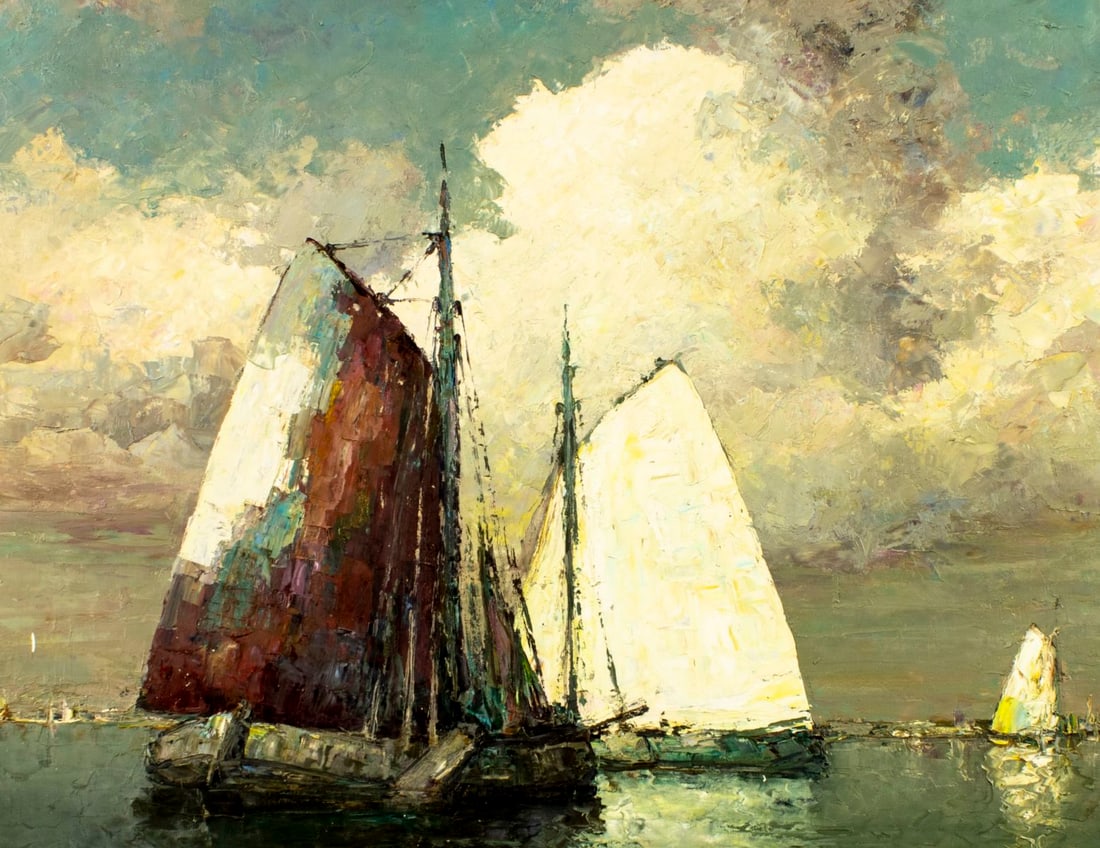 Helmut Kaluza (German,1912-1984) oil painting - 5