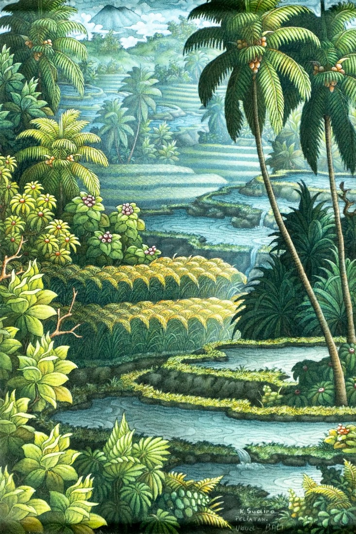 K Sudira (Indonesia,20C) batik painting (1 of 14)