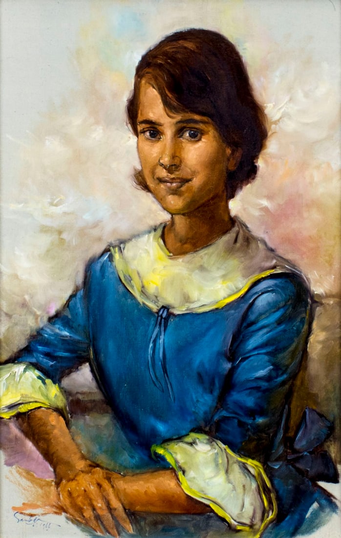 Sambodja (Indonesia,1931-?) oil painting (1 of 12)