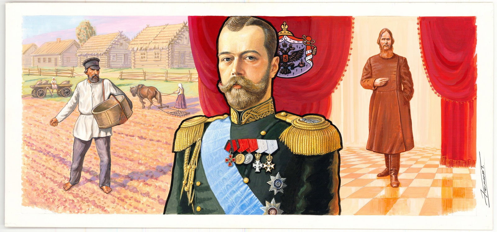 Gherman Komlev (Russia,1933-2000) gouache painting - 3