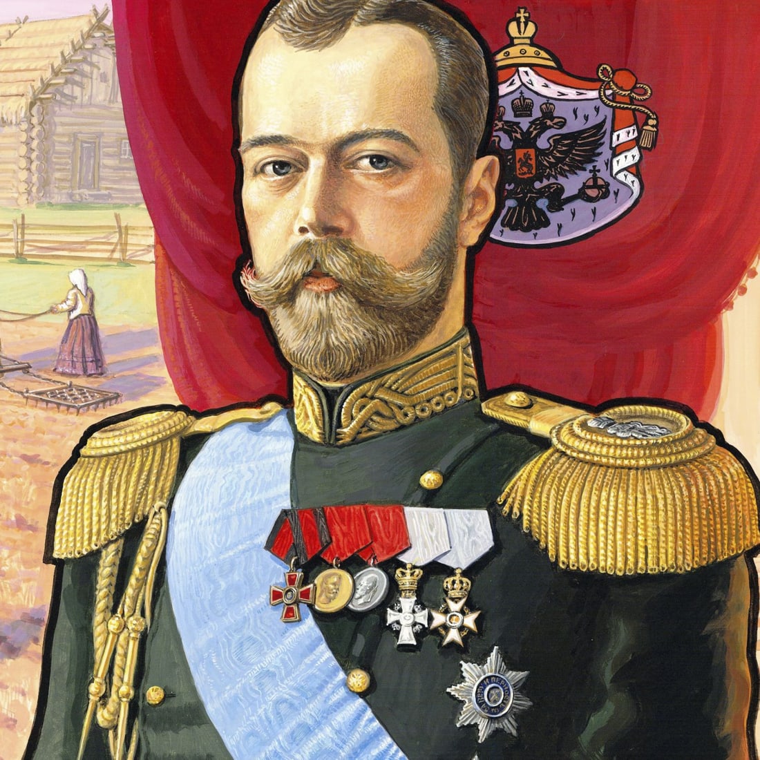 Gherman Komlev (Russia,1933-2000) gouache painting - 6