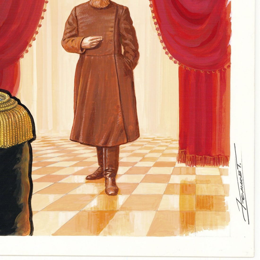 Gherman Komlev (Russia,1933-2000) gouache painting - 9