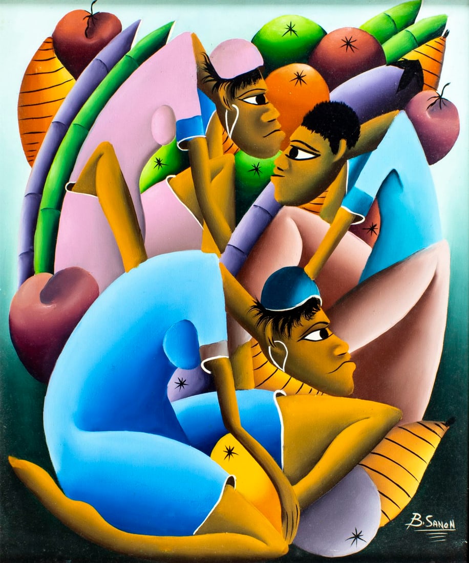 B Sanon (Haiti,20C) oil painting (1 of 13)