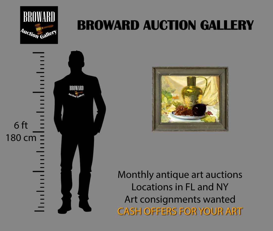 C Muller (US,early 20C) oil painting antique - 2