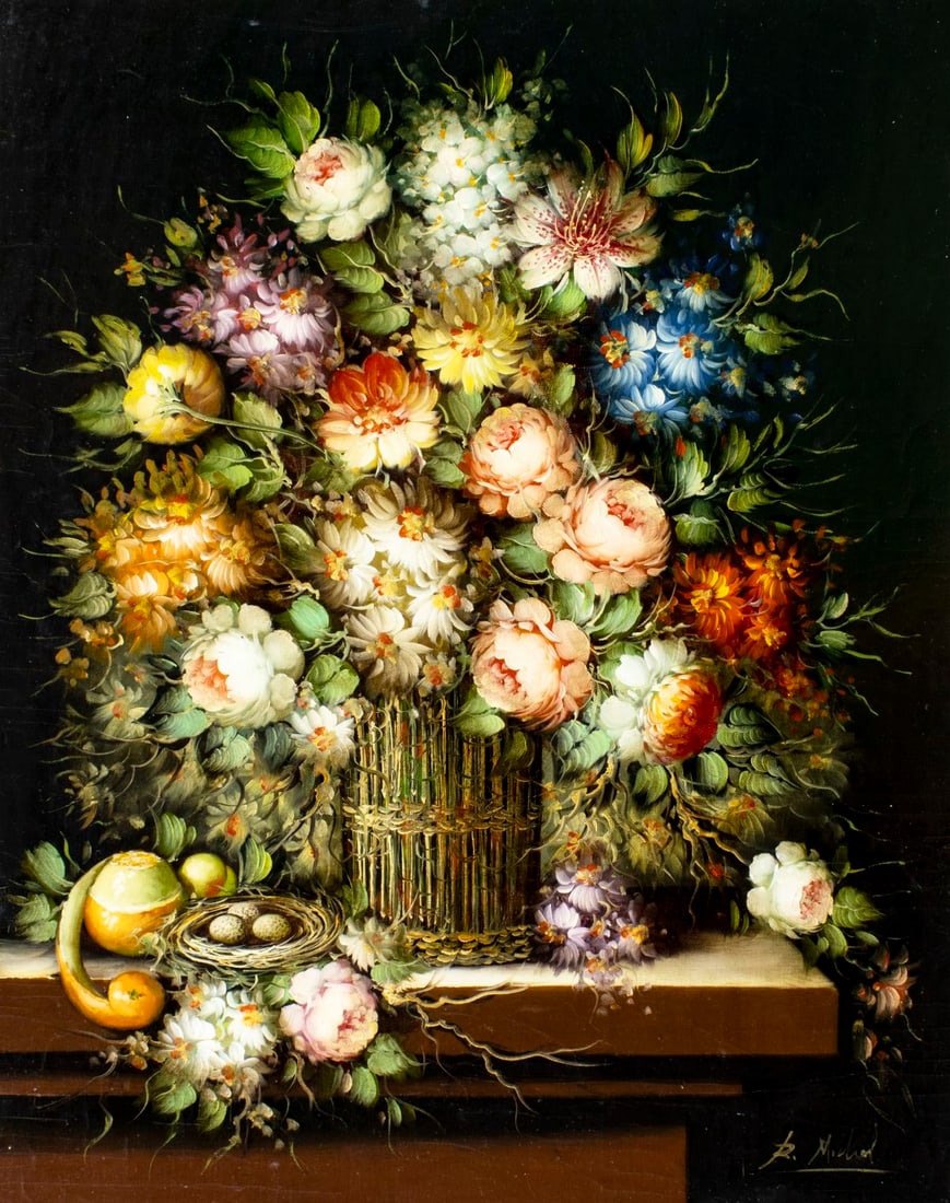 Roberto Michel (Spain,1944-?) oil painting (1 of 13)