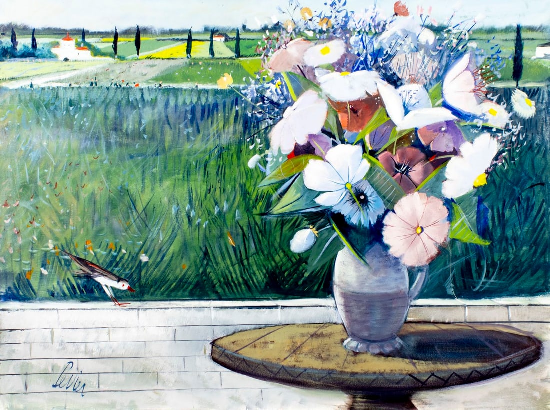 Charles Levier (French,NY,CA,1920-2003) oil painting (1 of 13)