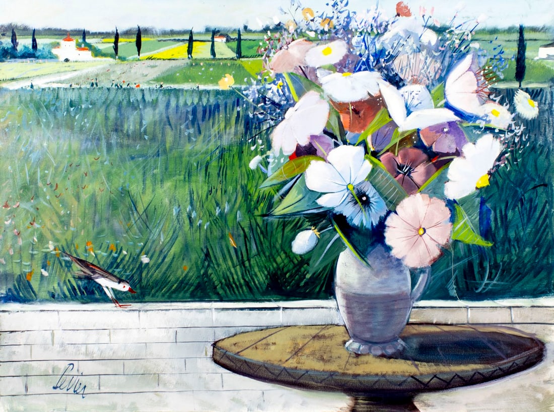 Charles Levier (French,NY,CA,1920-2003) oil painting - 3