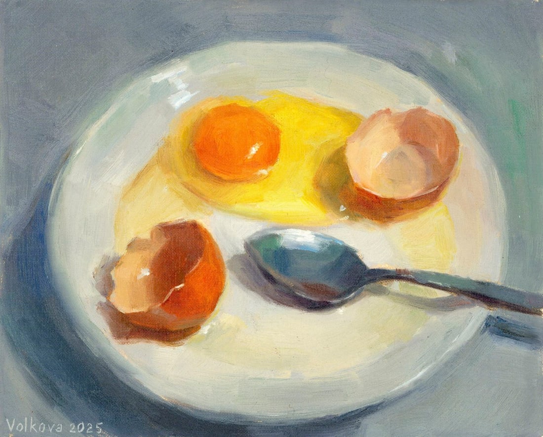 Anna Volkova (Ukraine,20/21C) oil painting (1 of 12)