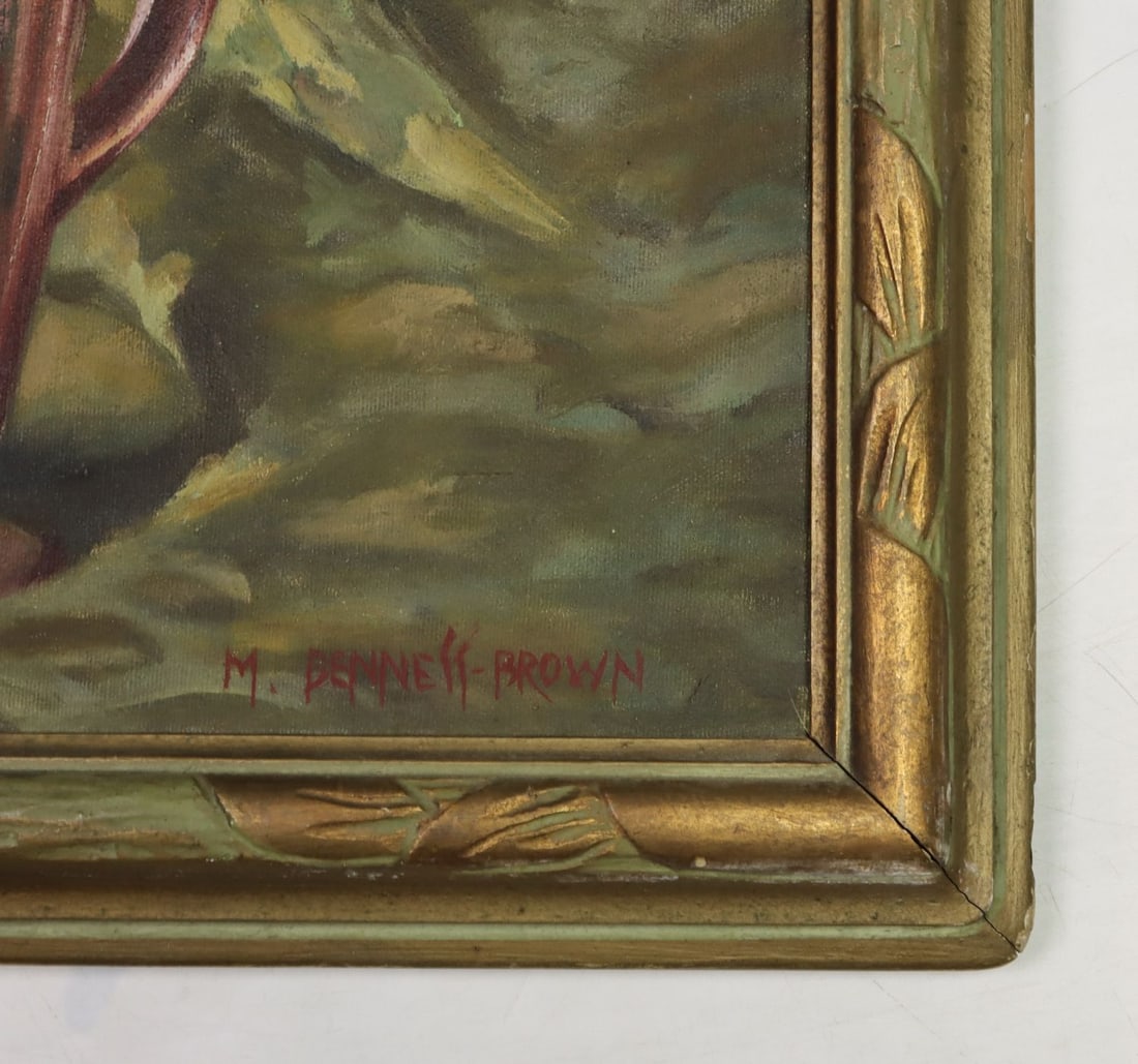 Mae Brown (UK,MA,KS,1887-1973) oil painting - 10