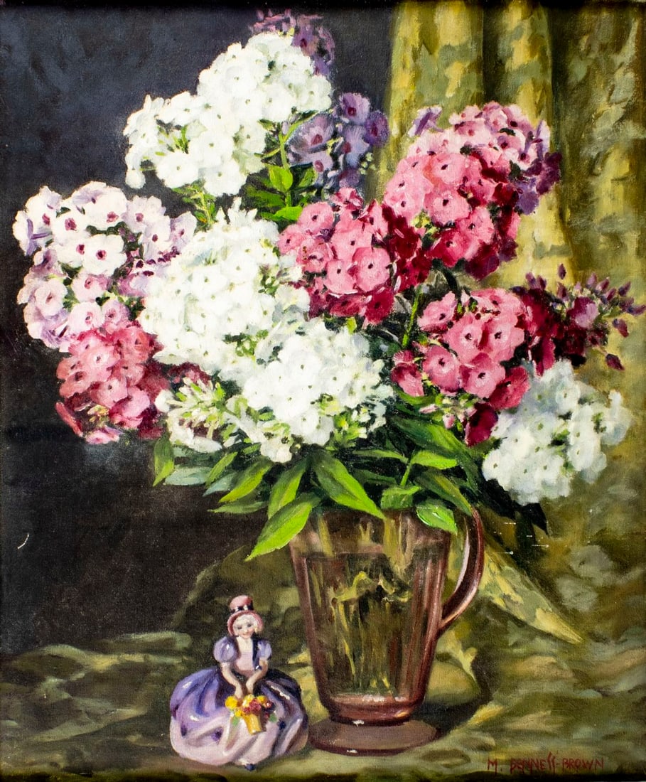 Mae Brown (UK,MA,KS,1887-1973) oil painting (1 of 12)