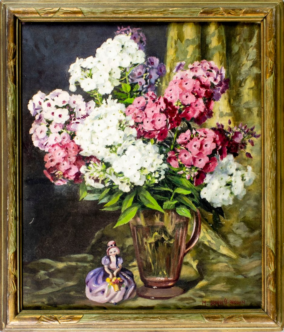 Mae Brown (UK,MA,KS,1887-1973) oil painting - 3