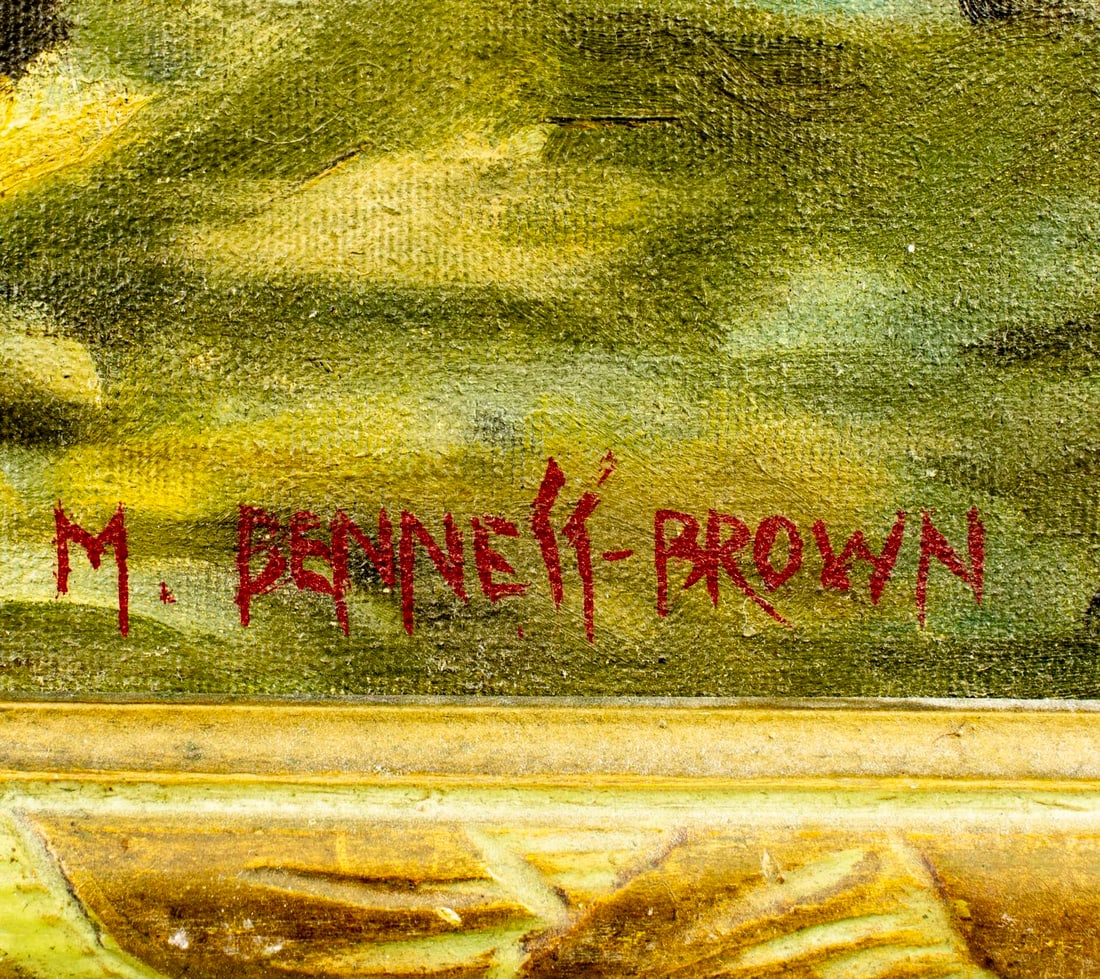 Mae Brown (UK,MA,KS,1887-1973) oil painting - 4