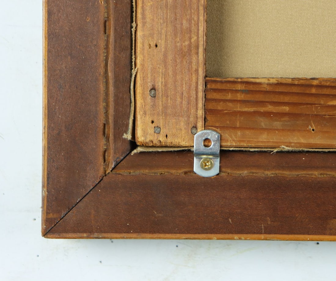 Antique 19C French oil painting - 11