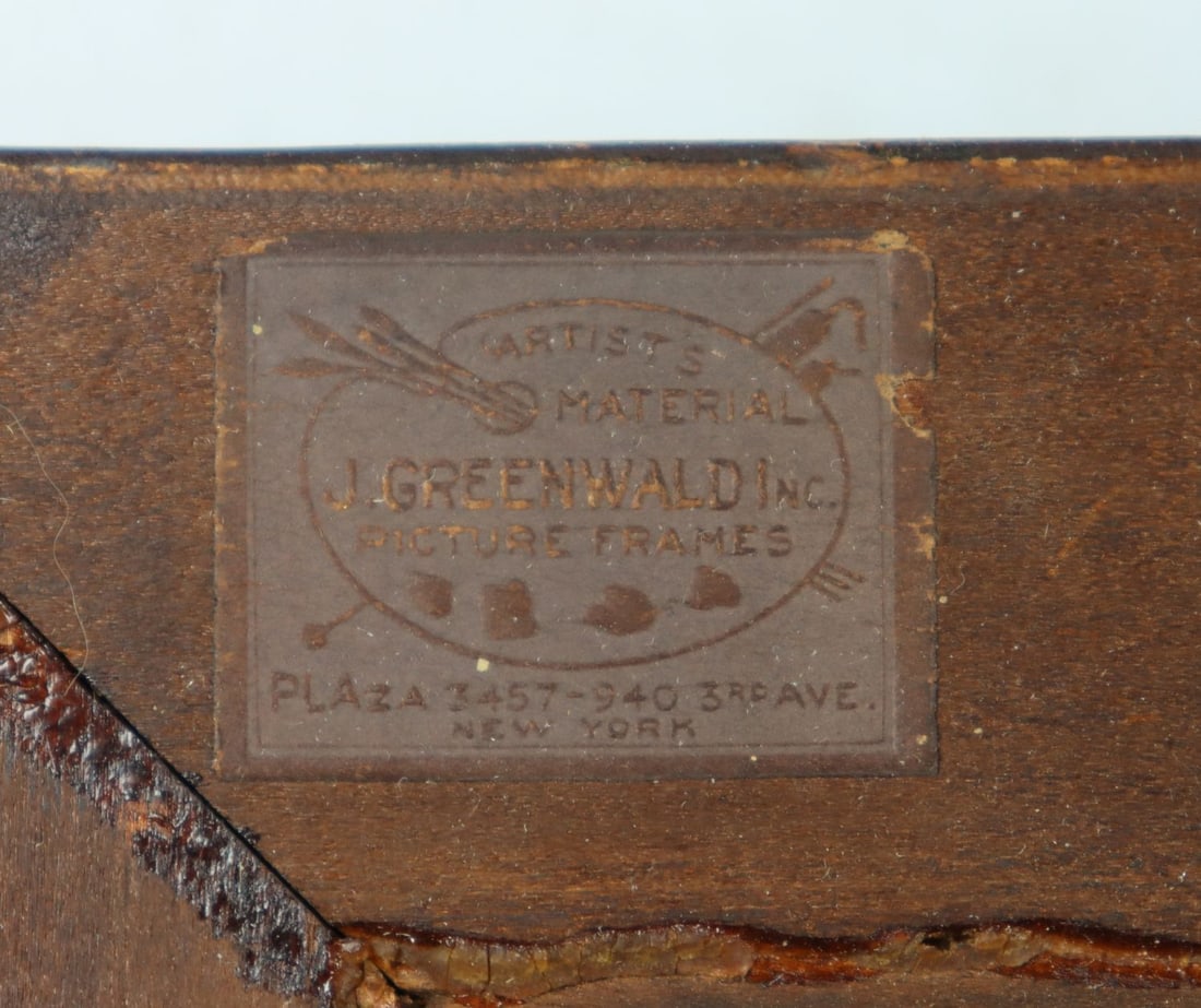 Antique 19C French oil painting - 12