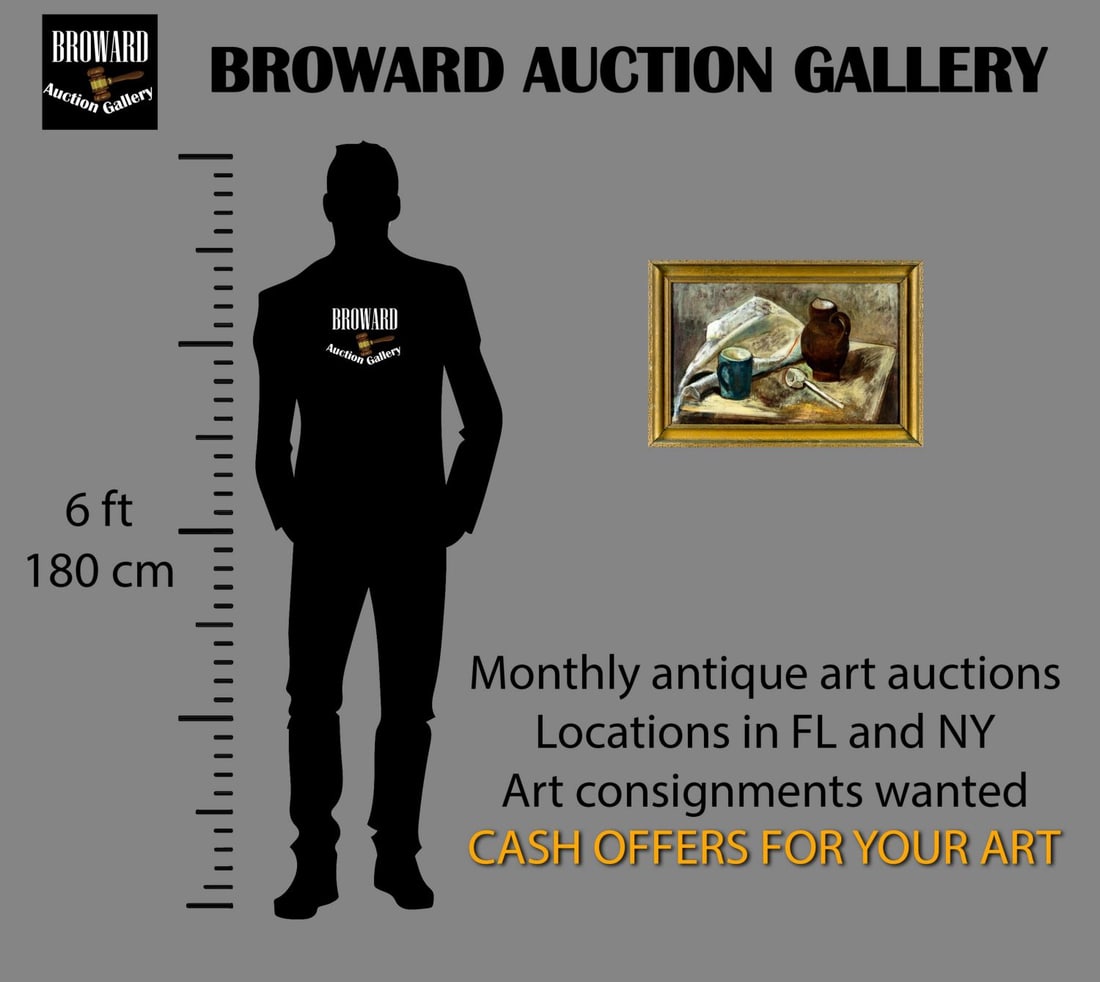 Antique 19C French oil painting - 2