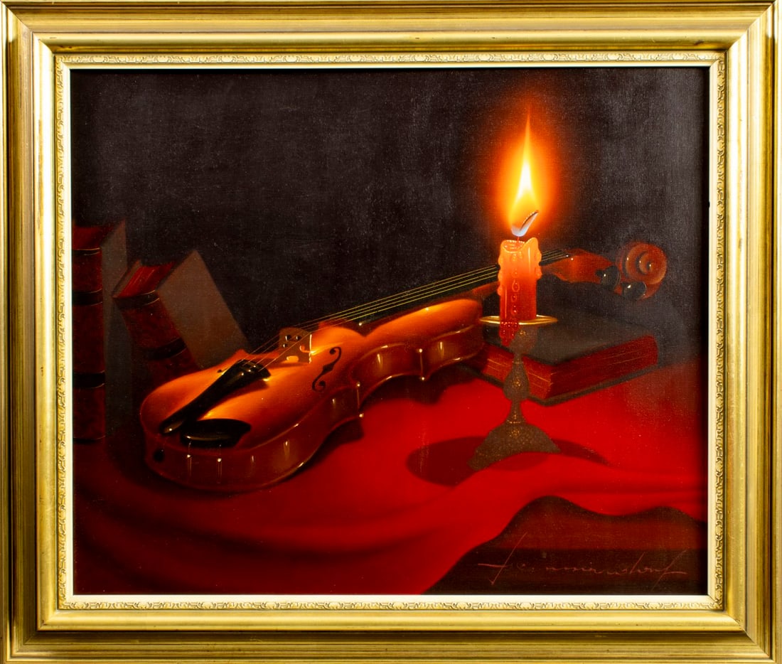 Alois M Hennersdorf (German,1927-?) oil painting - 3