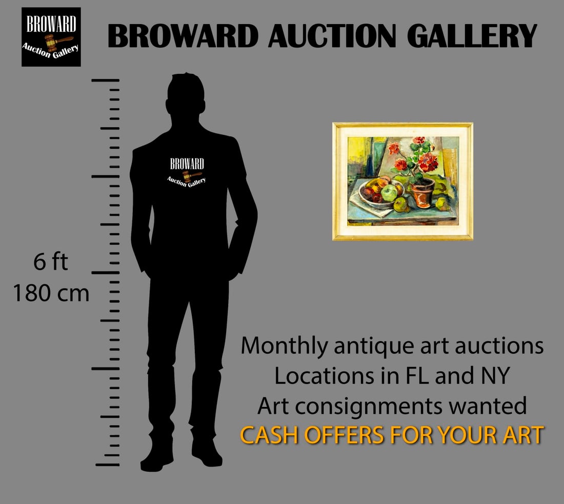 Adria T Braverman (US,early 20C) oil painting antique - 2