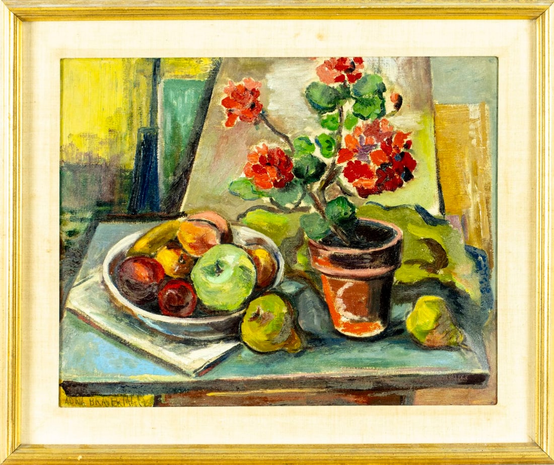 Adria T Braverman (US,early 20C) oil painting antique - 3