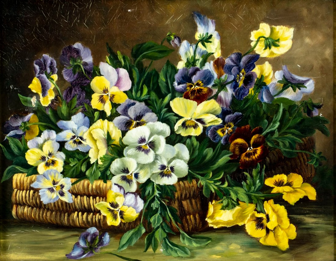 Antique 19C American oil painting (1 of 12)