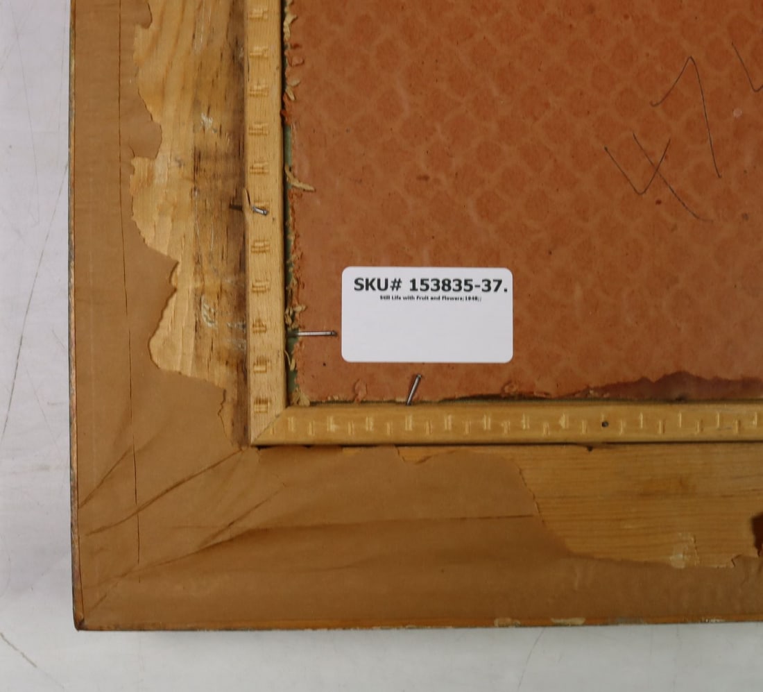 Vintage mid 20C European oil painting signed - 12