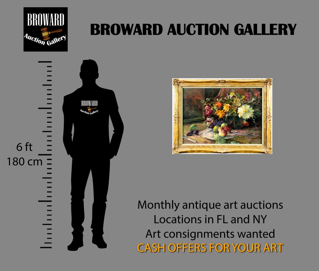 Vintage mid 20C European oil painting signed - 2