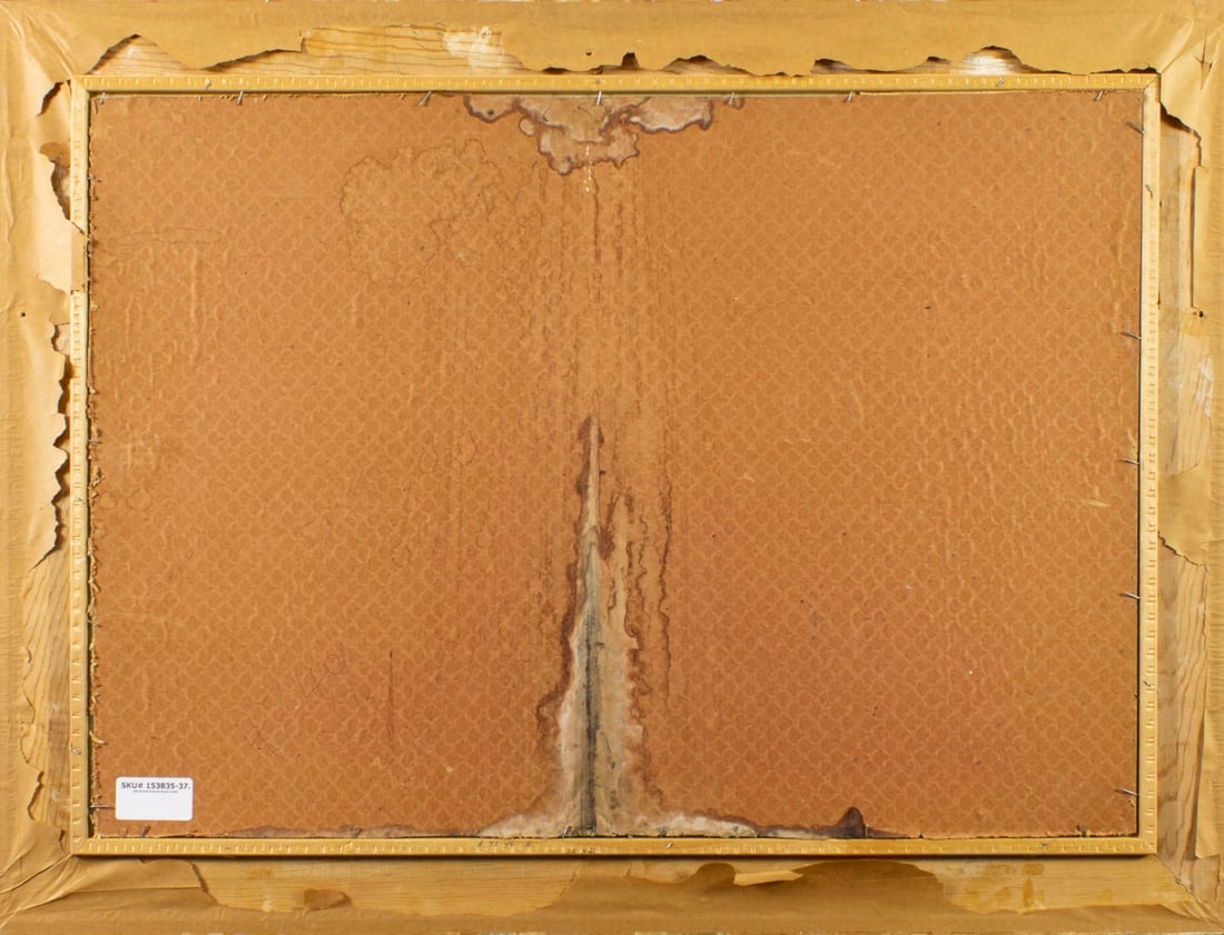 Vintage mid 20C European oil painting signed - 9