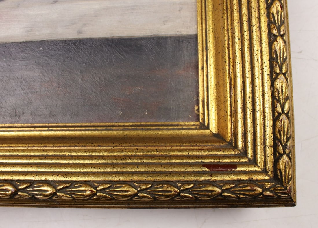 A Milne (Europe,19C) oil painting antique - 10