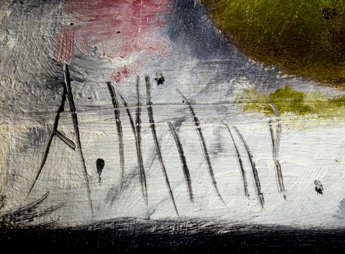 A Milne (Europe,19C) oil painting antique - 4