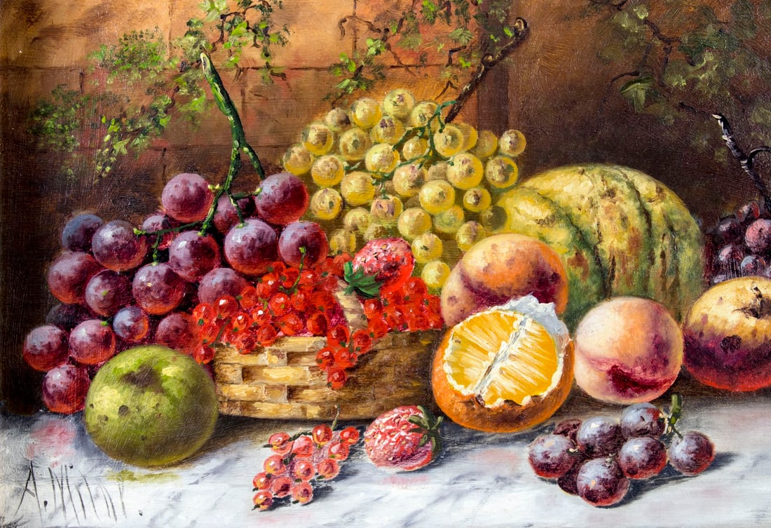 A Milne (Europe,19C) oil painting antique - 5