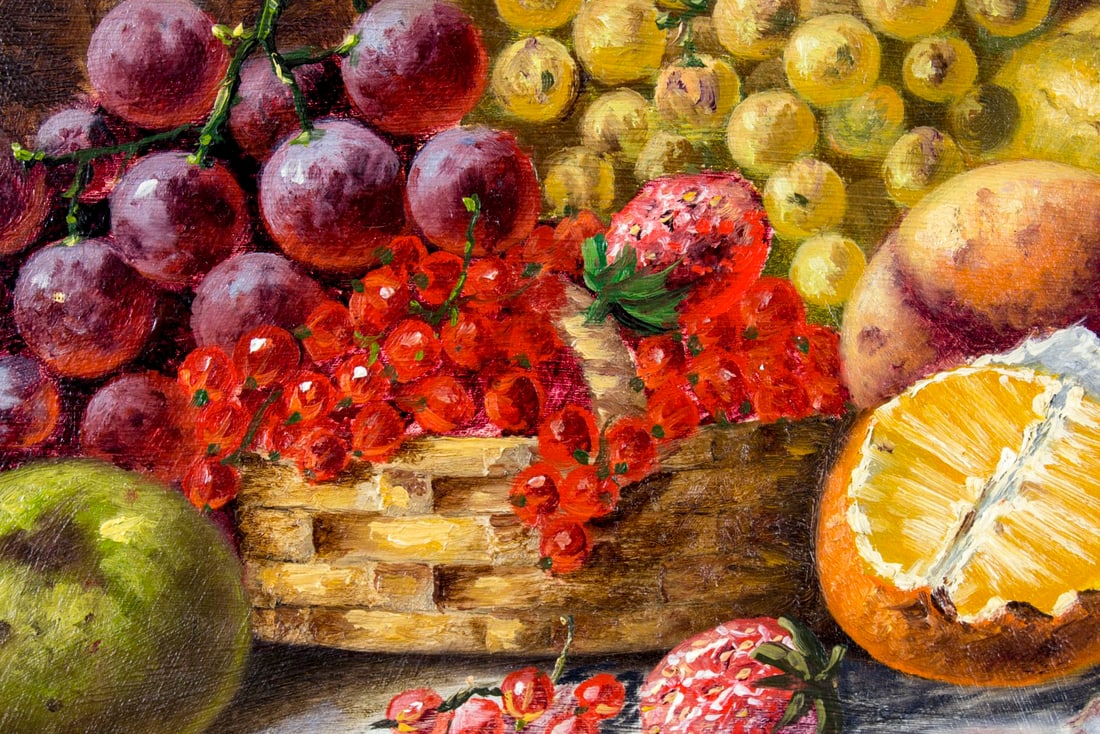 A Milne (Europe,19C) oil painting antique - 7