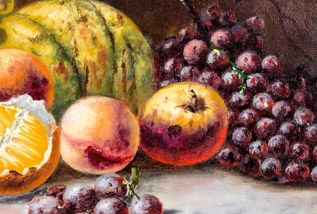 A Milne (Europe,19C) oil painting antique - 8