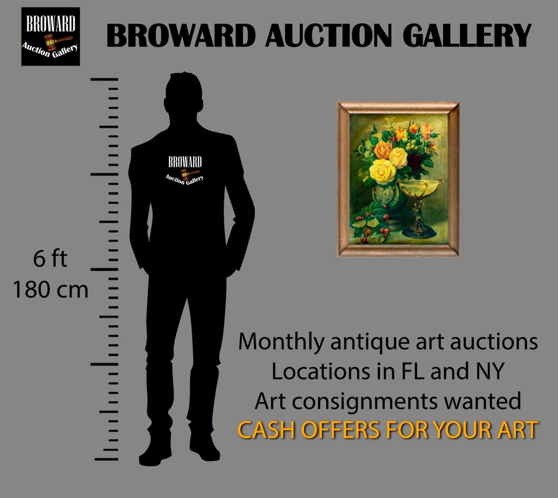 Antique mid 20C American oil painting - 2