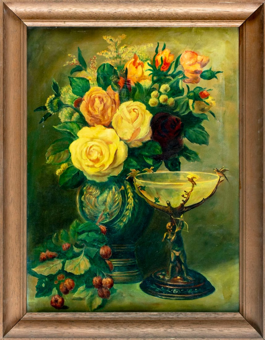 Antique mid 20C American oil painting - 3