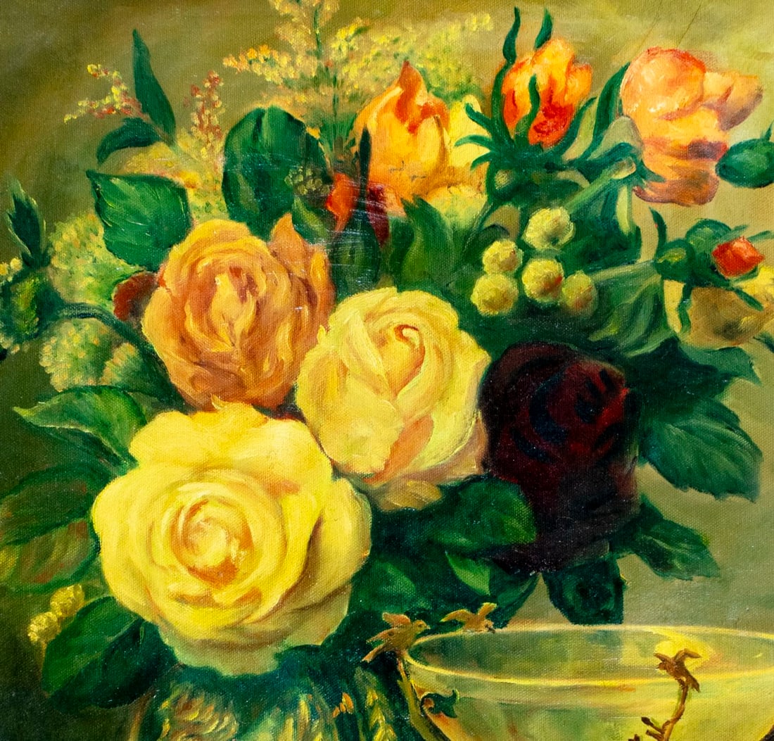 Antique mid 20C American oil painting - 6