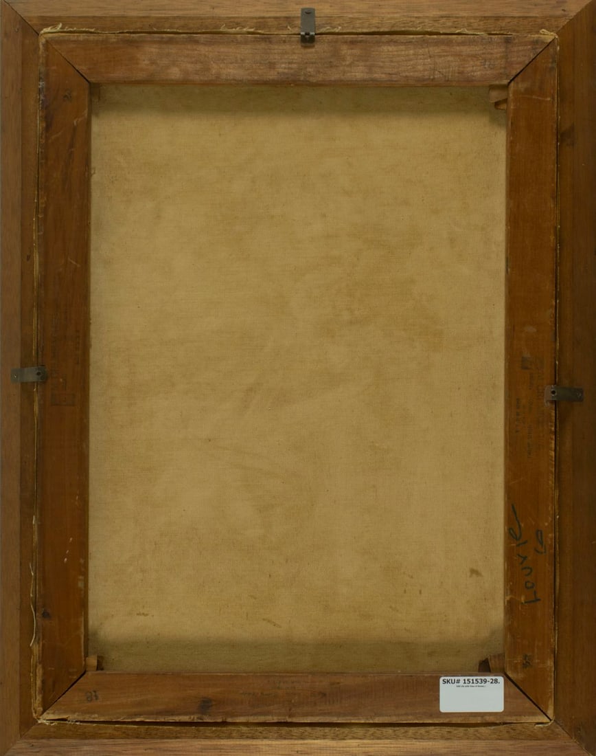 Antique mid 20C American oil painting - 8