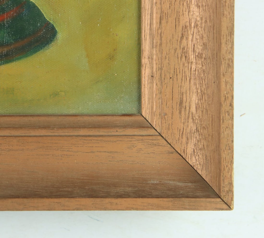 Antique mid 20C American oil painting - 9