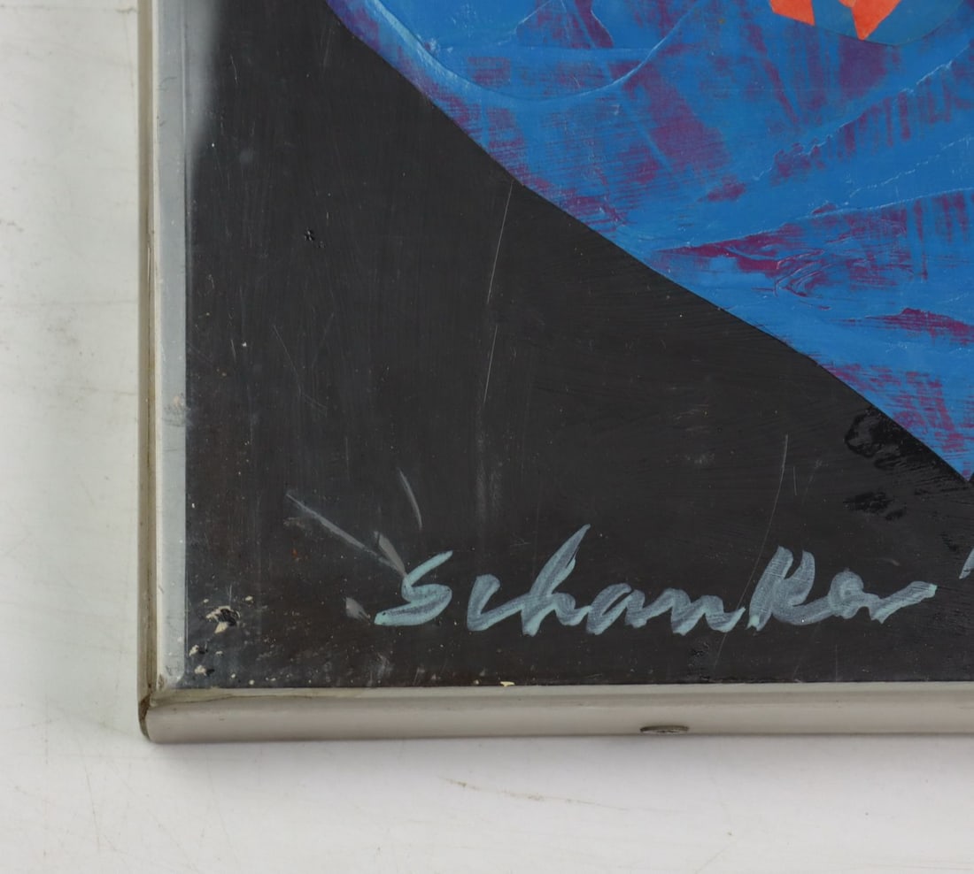 Louis Schanker (NY,CT,1903-1981) mixed media painting - 10