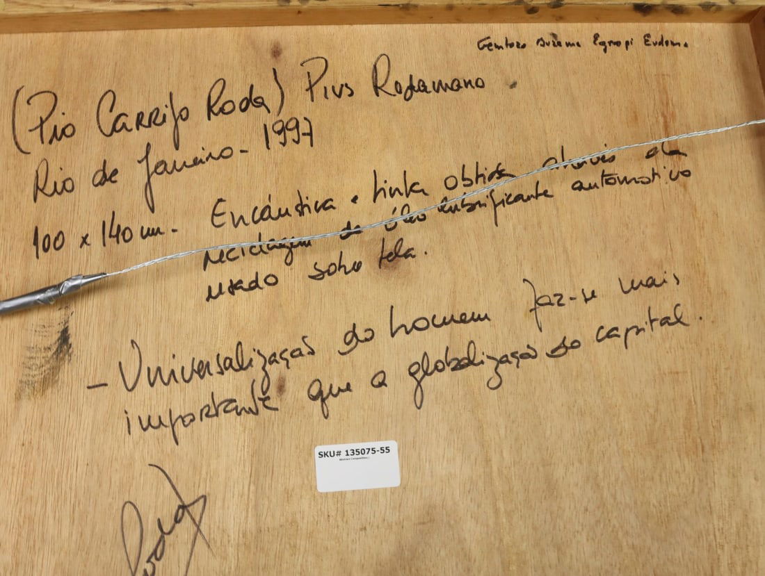 Pios Rodaman (FL,Brazil,b 1953) mixed media painting - 14