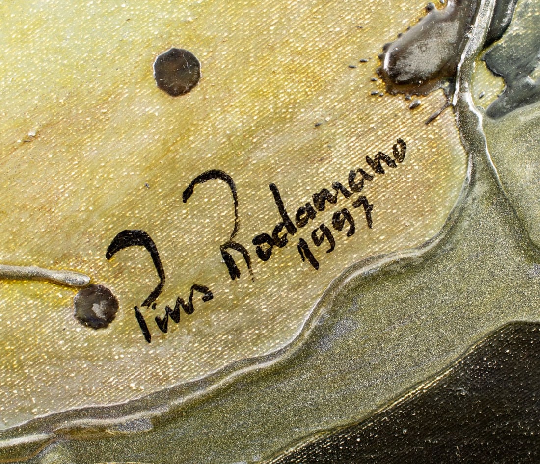 Pios Rodaman (FL,Brazil,b 1953) mixed media painting - 4