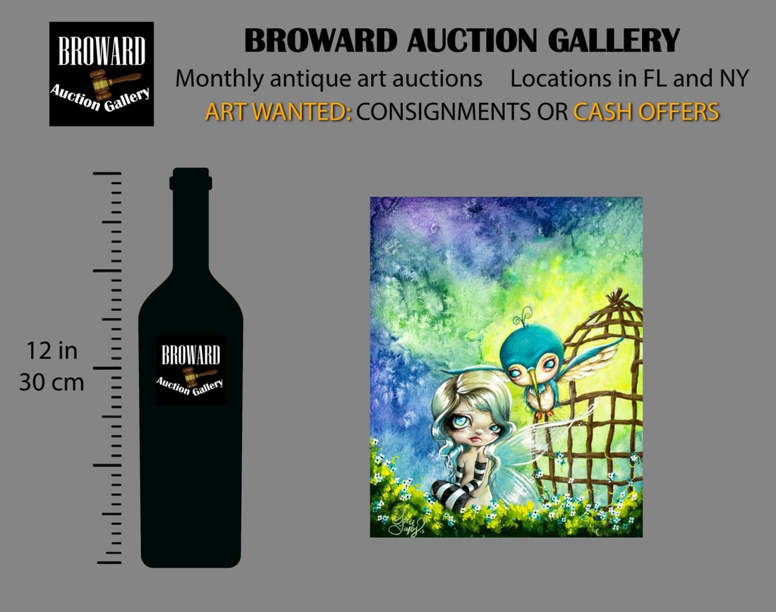 Sour Taffy (US,20/21C) mixed media painting - 2