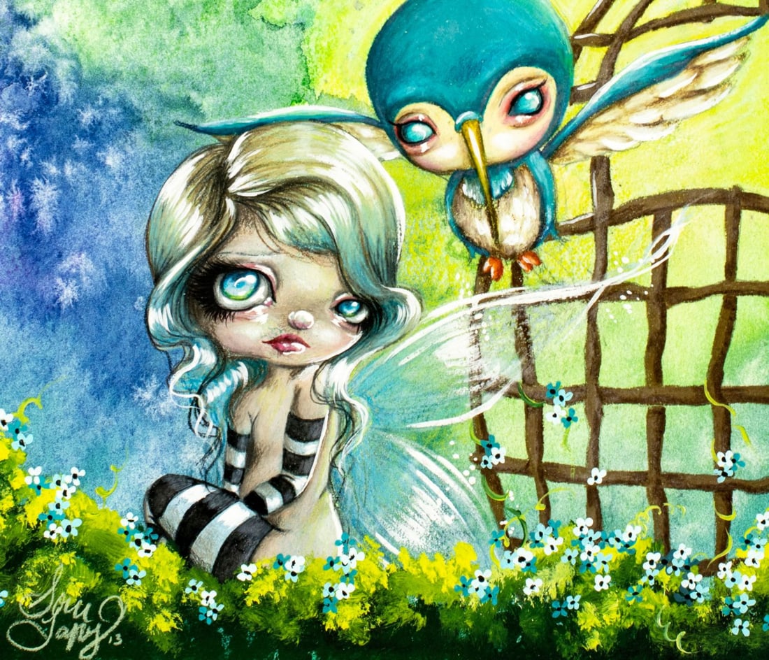 Sour Taffy (US,20/21C) mixed media painting - 7