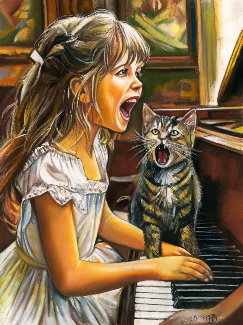 Genadiy Achkasov (Ukraine,b 1965) pastel painting (1 of 10)