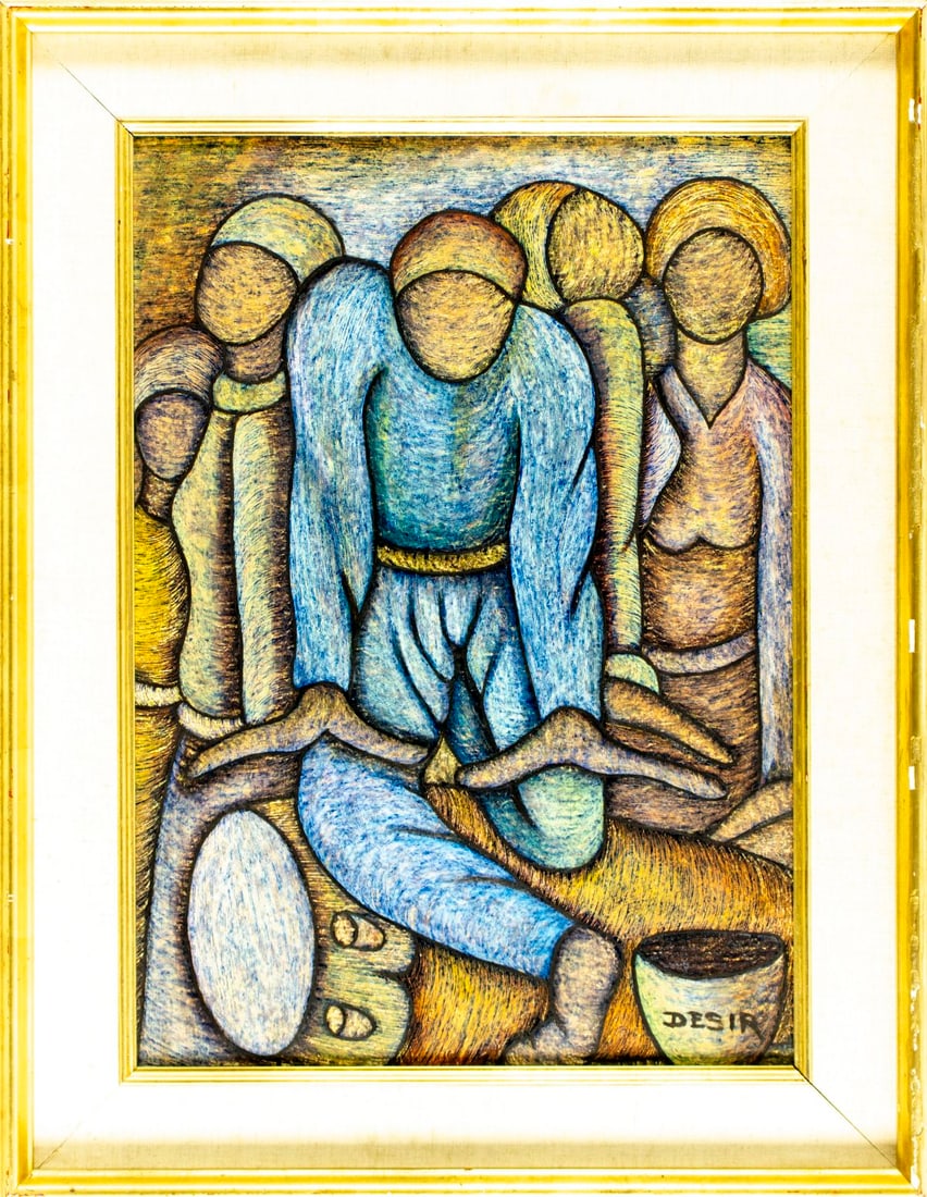 Marcel Desir (Haiti,20C) oil painting - 3