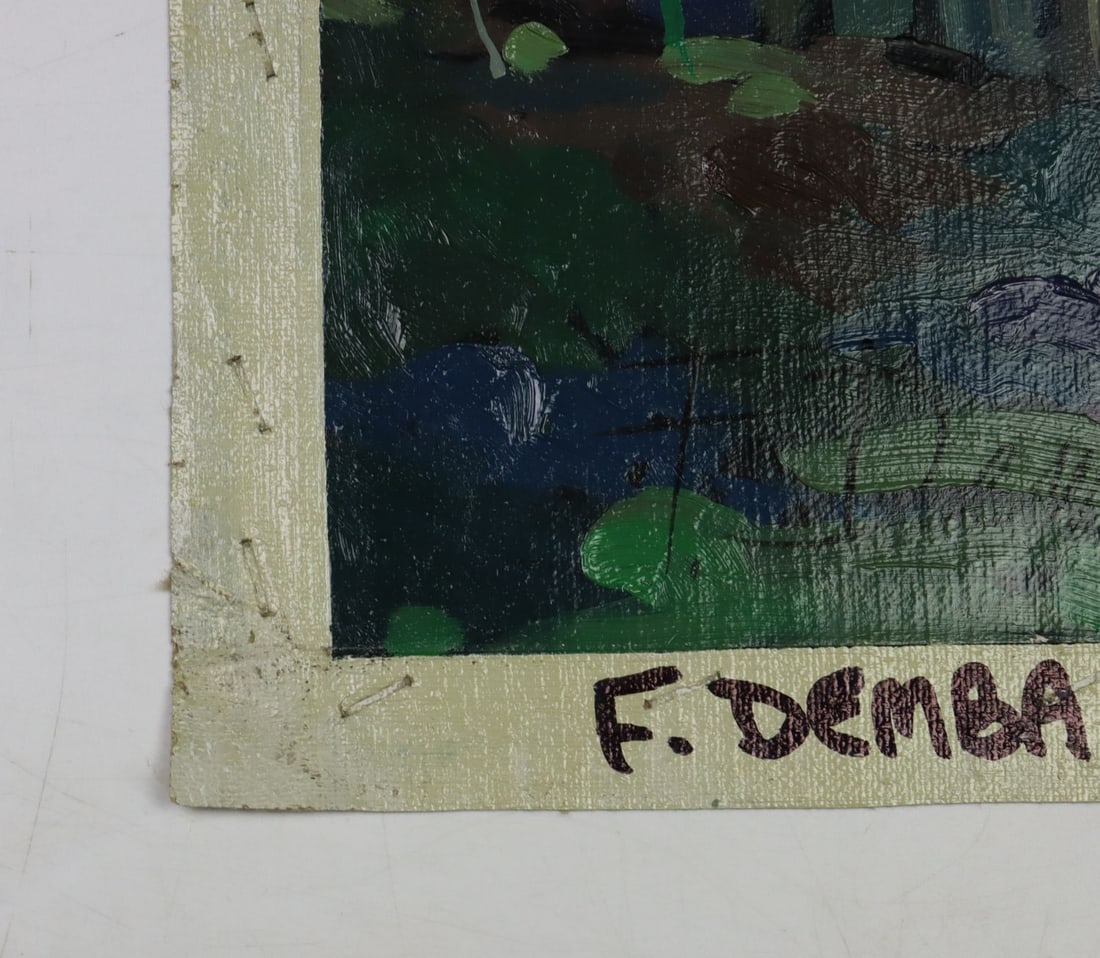 F Demba (Europe,20C) oil painting - 13