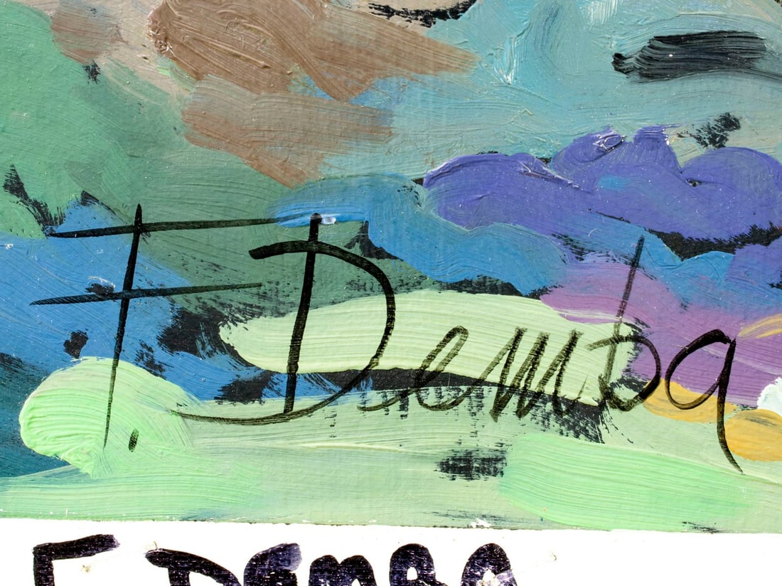 F Demba (Europe,20C) oil painting - 6