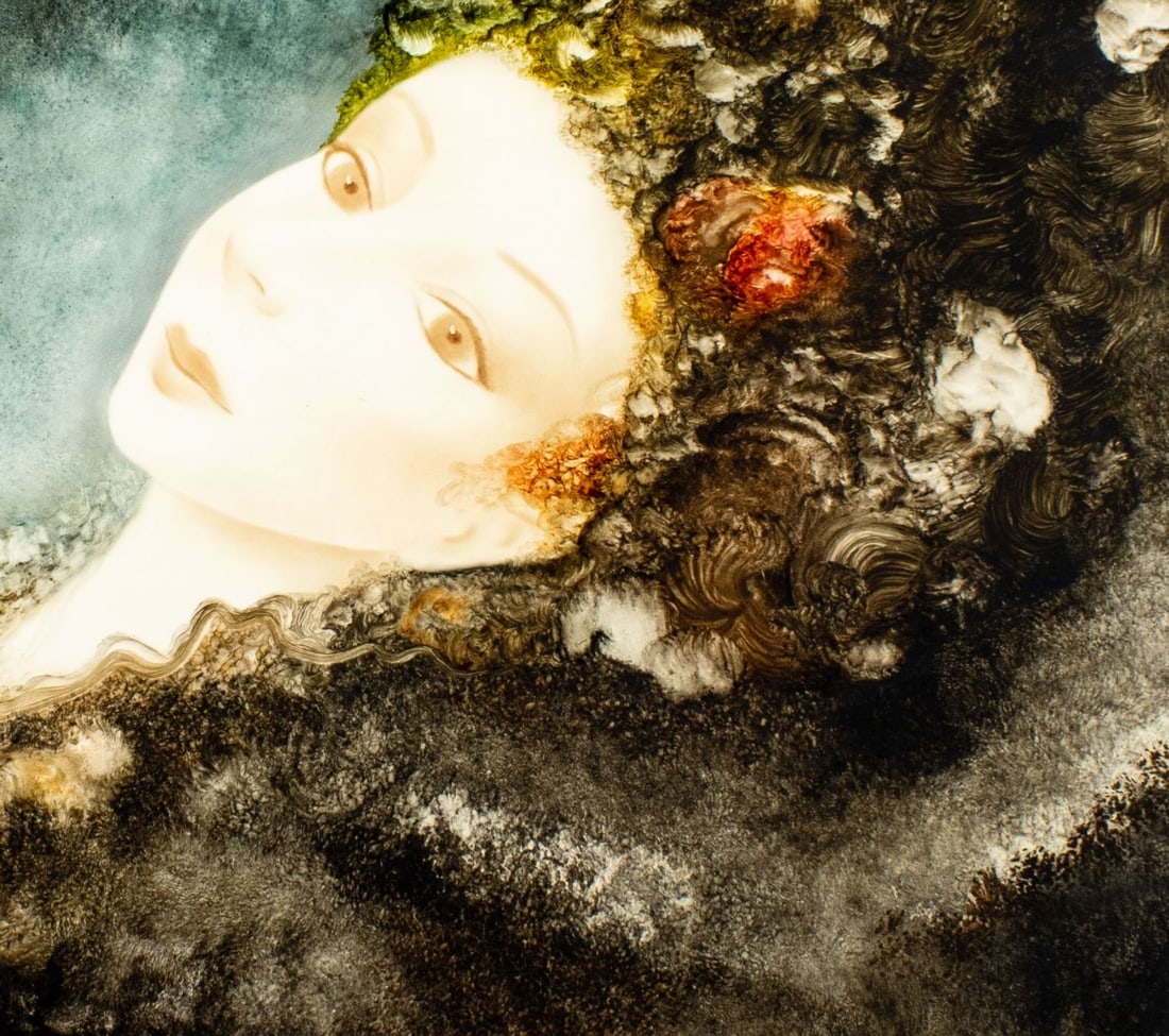 Vintage 20C American mixed media painting signed - 7